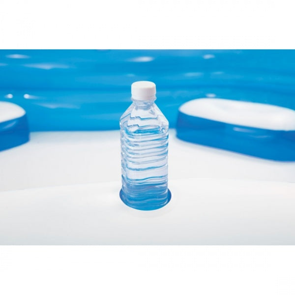 Piscina gonflabila cu 4 locuri si 2 suporti pentru pahare