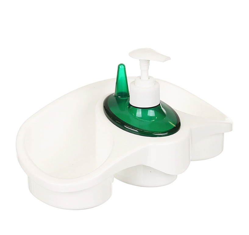Dispenser detergent vase cu suport pentru burete