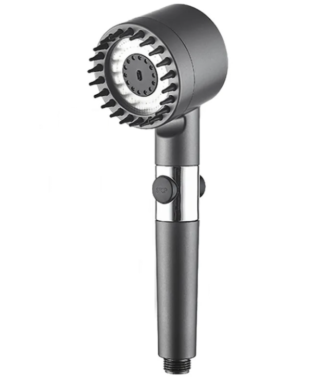 Para de dus de inalta presiune Turbo Shower, 3 functii, perie atasata