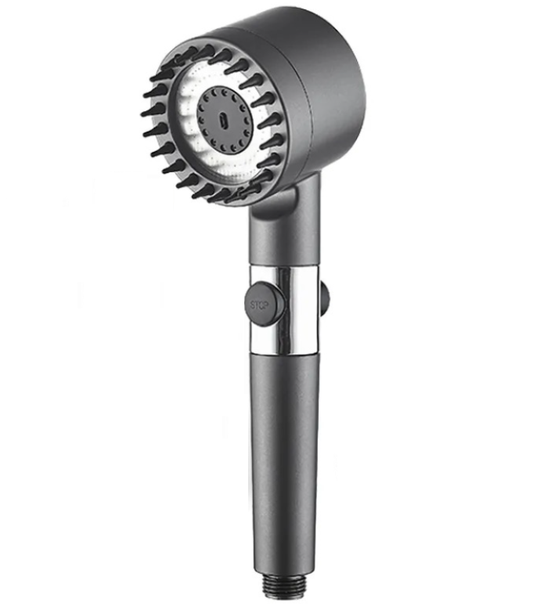 Para de dus de inalta presiune Turbo Shower, 3 functii, perie atasata