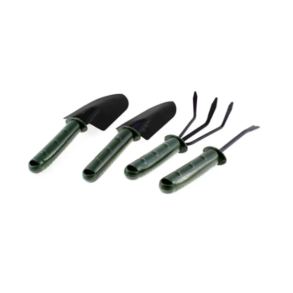 Set gradinarit - 4 unelte pentru gradinarit + manusi de gradina cu gheare + Pulverizator apa 4 duze