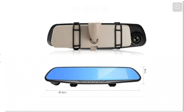 Oglinda auto cu camera fata/spate, Full HD