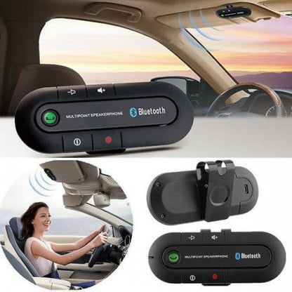 Car kit auto difuzor bluetooth handsfree pentru parasolar auto