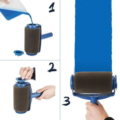 Trafalet cu rezervor paint roller cu brat extensibil