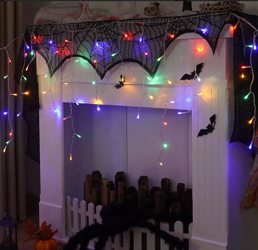 Pachet Proiector laser interior/exterior + Instalatie 12m, franjuri cu LED - diverse culori