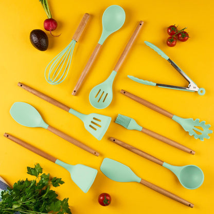Set 12 ustensile de bucatarie, din silicon alimentar
