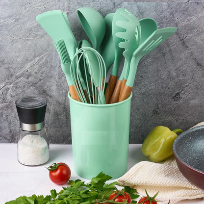 Set 12 ustensile de bucatarie, din silicon alimentar