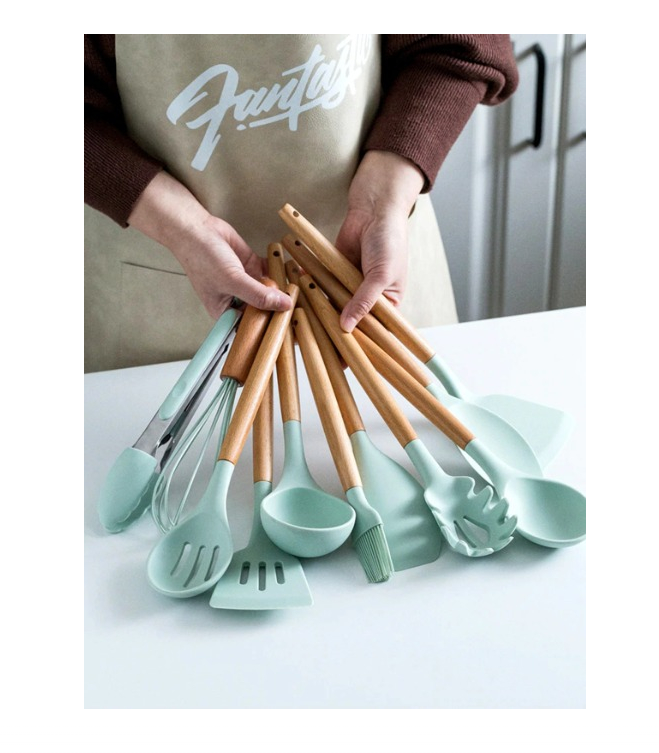 Set 12 ustensile de bucatarie, din silicon alimentar