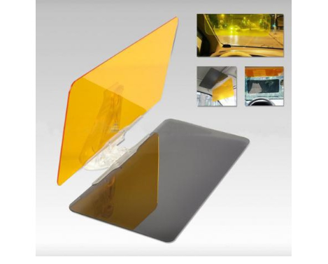 Set Parasolar auto HD Vision cu functie pentru zi/noapte + Set 2 perechi ochelari condus zi/noapte HD Vision