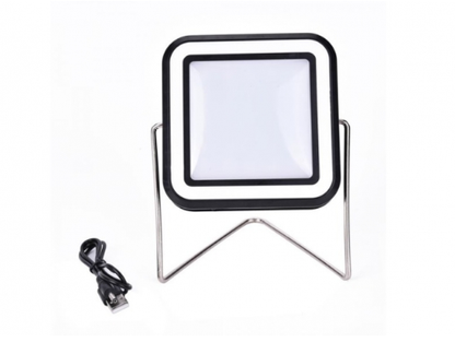 Proiector cu incarcare panou solar si USB , 10W alb rece