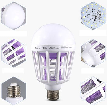 Bec 2 in 1 cu lampa UV impotriva insectelor