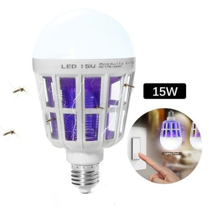 Bec 2 in 1 cu lampa UV impotriva insectelor