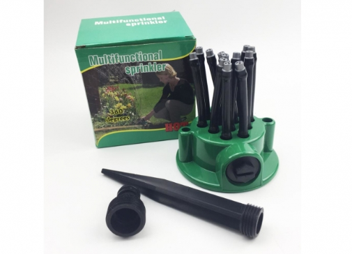 Pachet pentru gradina: Furtun extensibil 22.5 M cu dispozitiv stropit + Aspersor de stropit cu 12 duze