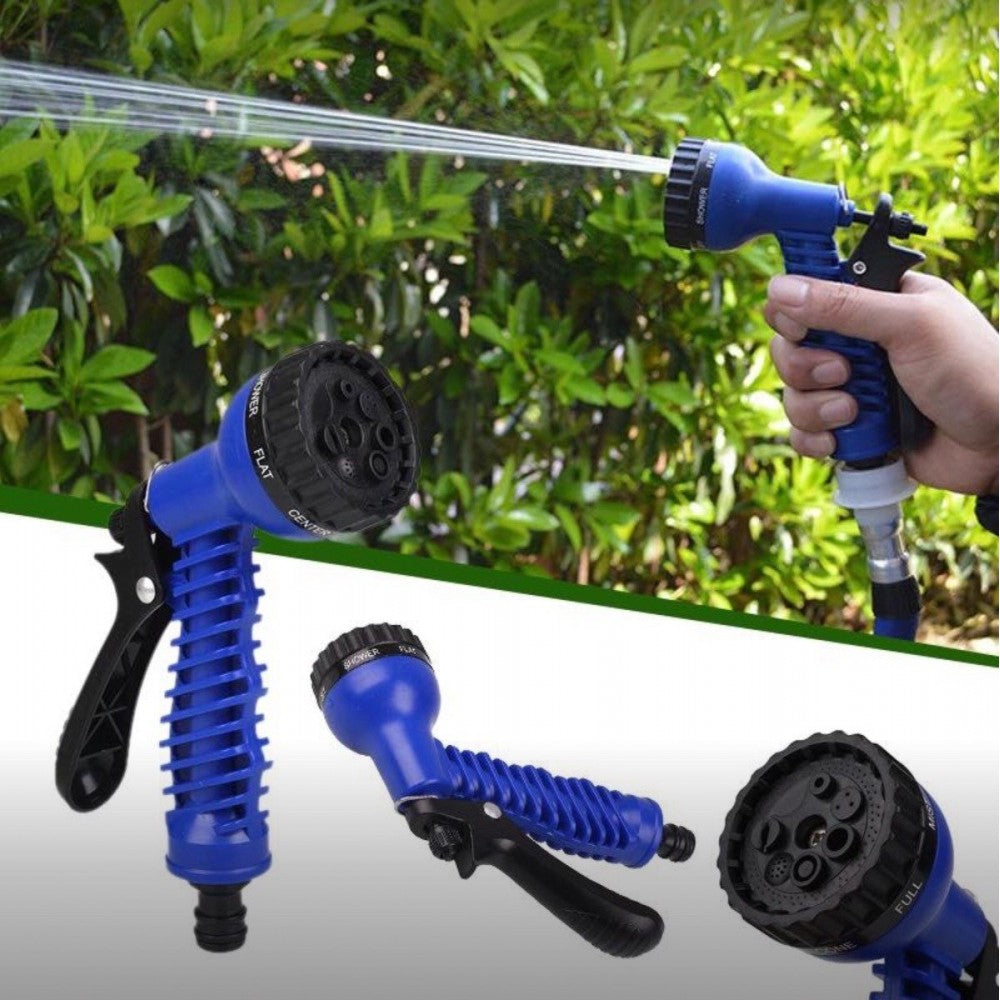 Pachet pentru gradina: Furtun extensibil 22.5 M cu dispozitiv stropit + Aspersor de stropit cu 12 duze