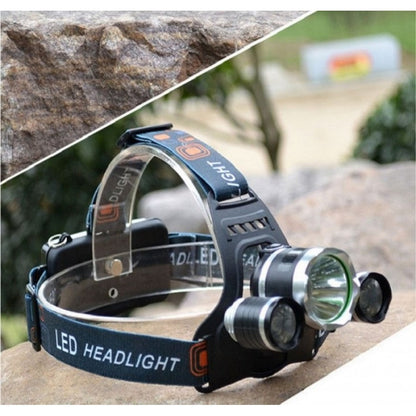 Lanterna de cap 3 x Led Cree XML, T6, frontala, cu lupa + 2x acumulatori 18650, C155