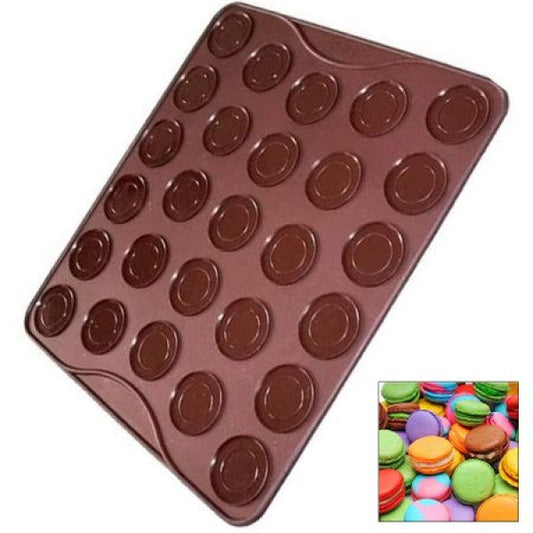 Set 2 x tava silicon macarons/fursecuri Vanora 27 forme