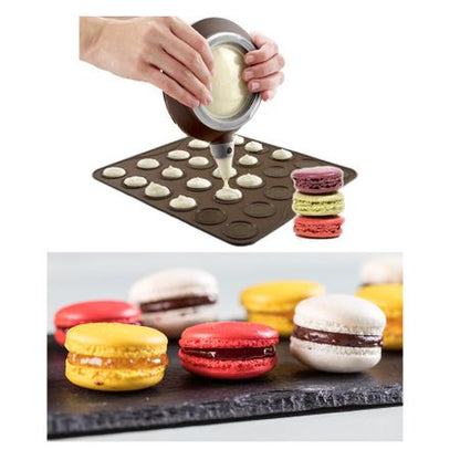 Set 2 x tava silicon macarons/fursecuri Vanora 27 forme