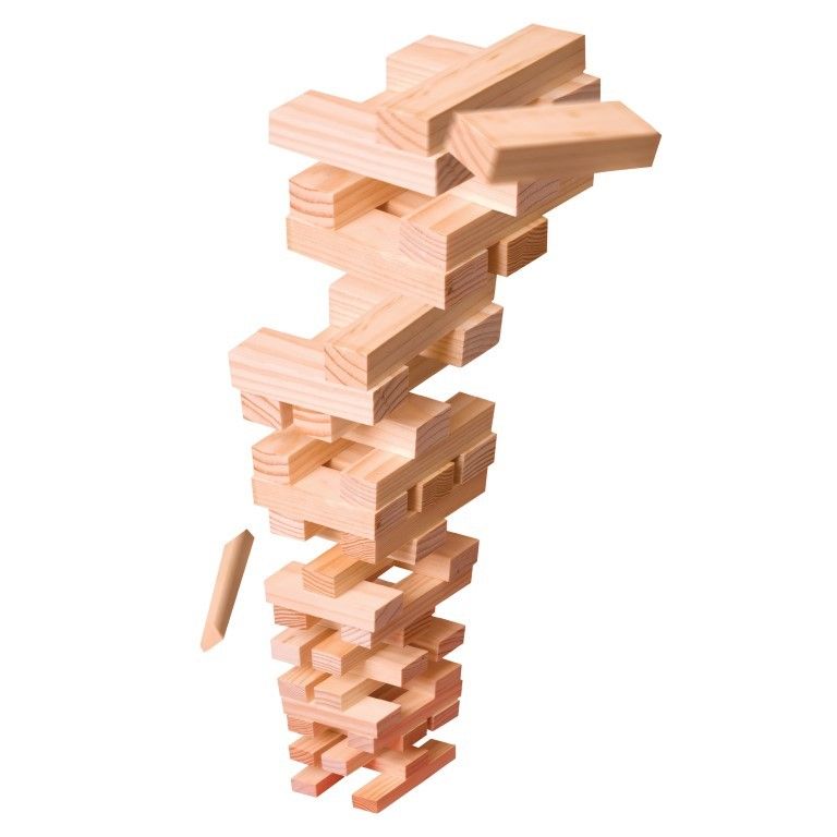 Joc de societate Turnul Instabil 48 piese lemn