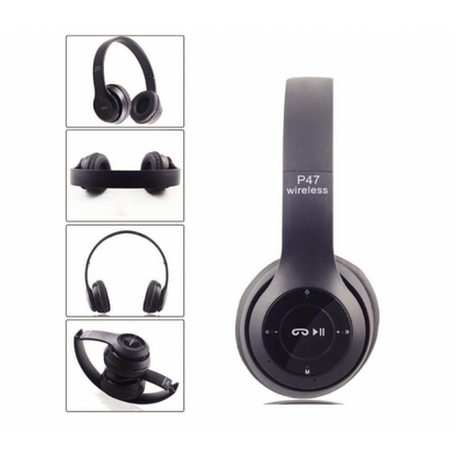 Casti P47 Wireless Bluetooth cu microfon si radio