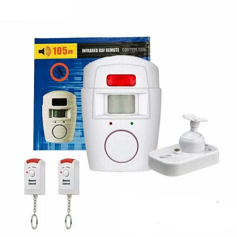 Alarma wireless cu senzor de miscare si 2 telecomenzi