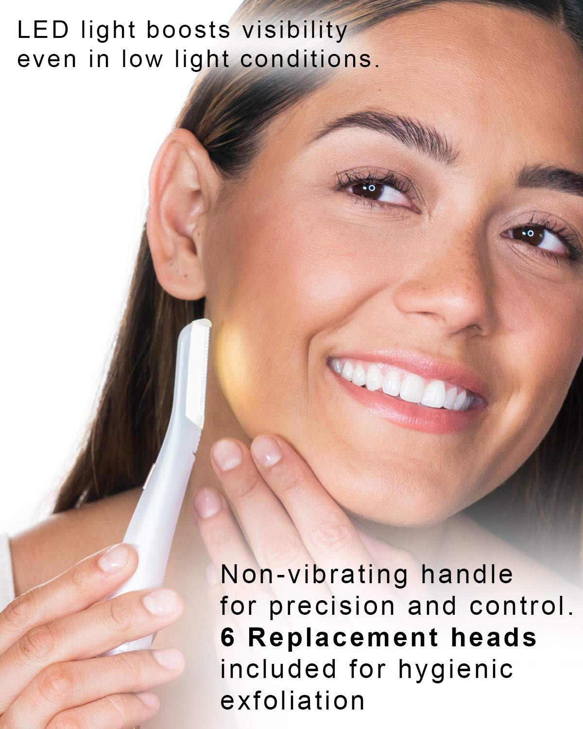Trimmer facial exfoliator