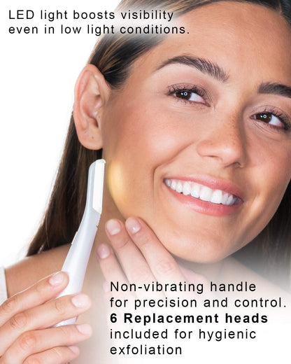 Trimmer facial exfoliator