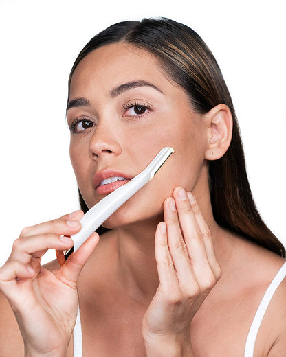 Trimmer facial exfoliator