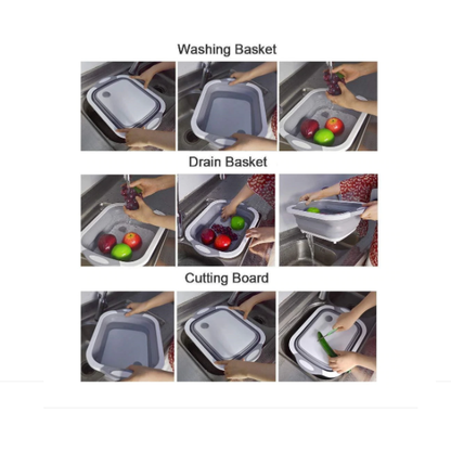 Tocator pliabil multifunctional cu dop 40 x 30 x 3 cm