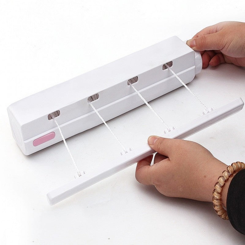 Suport de rufe cu sfoara retractabila, 4 sfori, 3 Metri