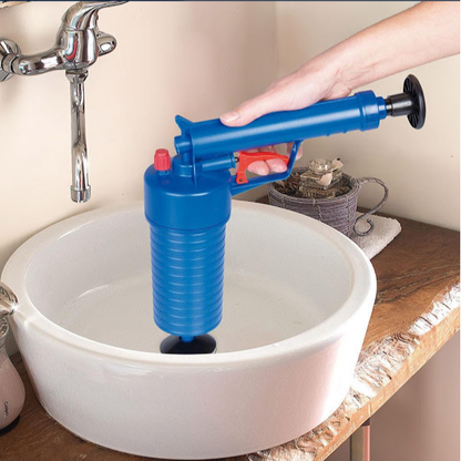 Pompa cu aer comprimat, pentru desfundarea scurgerilor