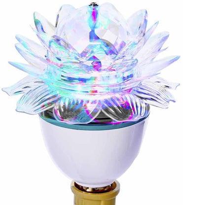 Bec rotativ in 3 culori, forma de lotus, alb soclu normal