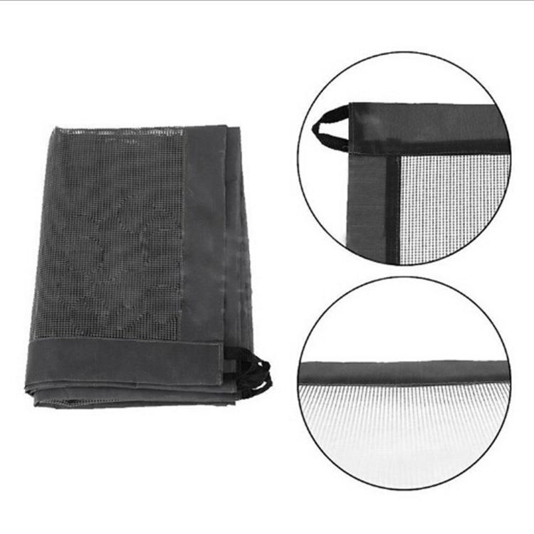 Bariera cu plasa de protectie usa pentru caini, 110 x 75 cm, negru