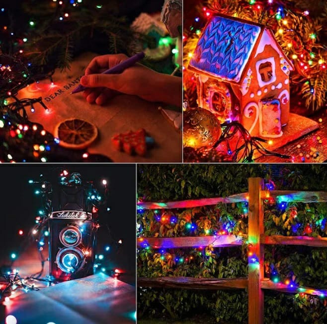 Set 3 x Instalatie solara 100 LED – multicolor