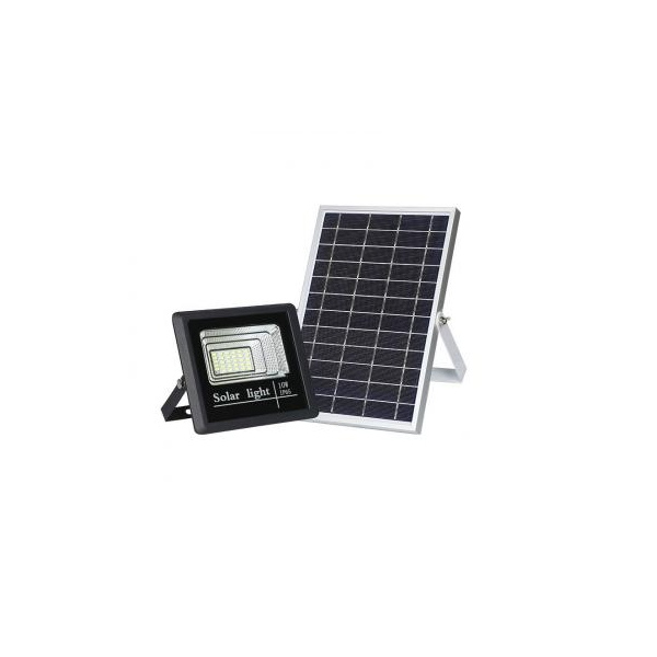Proiector LED 10W cu panou solar si telecomanda