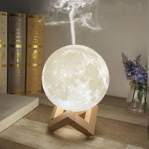 Lampa de veghe cu umidificator, Luna Moon 3D