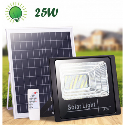 Proiector LED 60W IP 65 cu panou solar si telecomanda