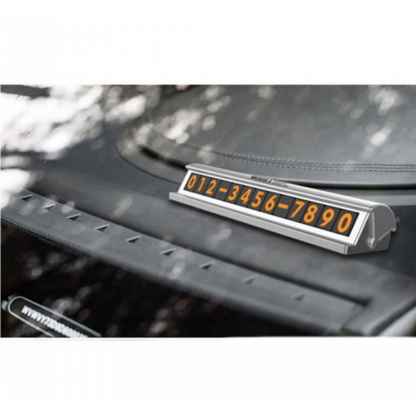 Pachet auto 2 in 1! Modulator masina + Placuta numar telefon