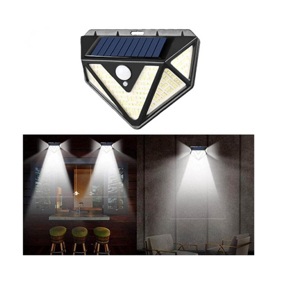 Lampa 166 LED cu panou solar si senzor de miscare