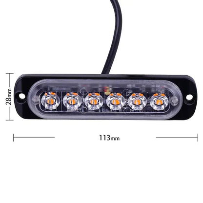 Set lampi agabaritice stroboscop  slim 6 led-uri