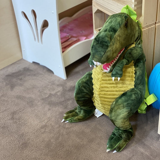 Rucsac din plus in forma de dinozaur