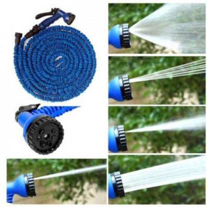 Furtun extensibil de gradina de 22.5 metri + dispozitiv pentru pulverizarea apei