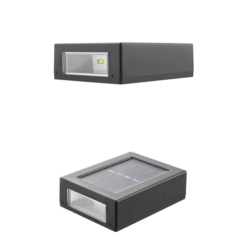 Set 2 lampi solare pentru perete exterior, iluminare sus-jos