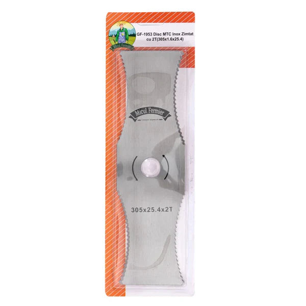 Disc Inox Zimtat pentru motocoasa (trimmer), 305x1.6x25.4x2T