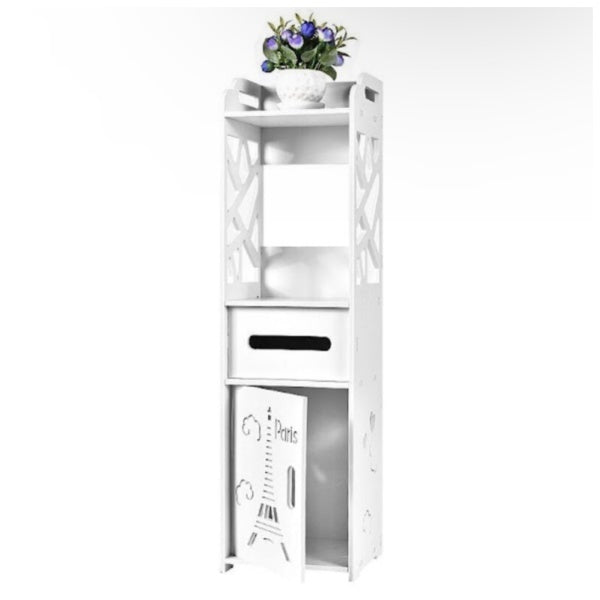 Dulap vertical pentru baie 80 x 20 x 20 cm, alb