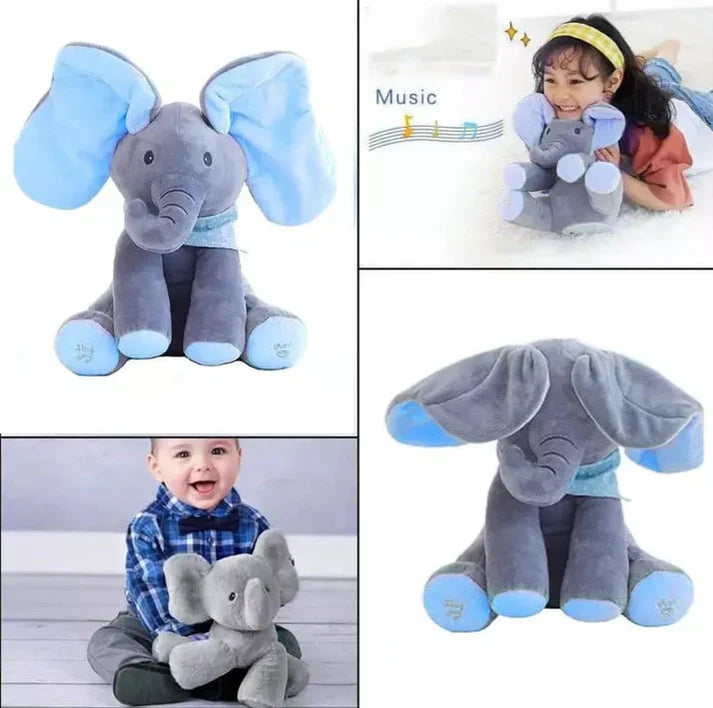 Cadoul ideal pentru cei mici: Set 2 jucarii interactive - Elefantul Peek-a-boo si Cactusul Dansator