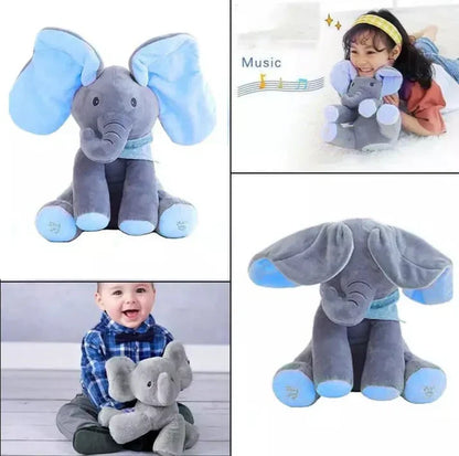 Cadoul ideal pentru cei mici: Set 2 jucarii interactive - Elefantul Peek-a-boo si Cactusul Dansator