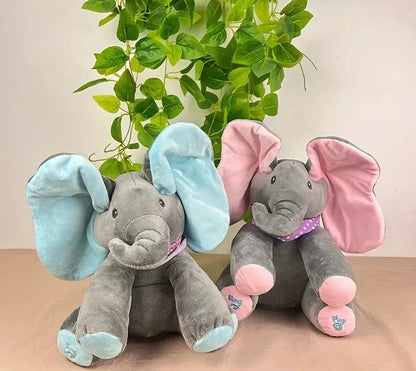 Cadoul ideal pentru cei mici: Set 2 jucarii interactive - Elefantul Peek-a-boo si Cactusul Dansator