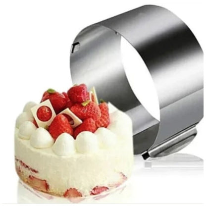 Forma reglabila pentru tort 16-30 cm din inox