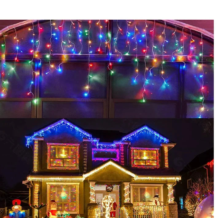 2 + 1 GRATIS Instalatie 8 metri franjuri, 24 metri in total, diverse culori