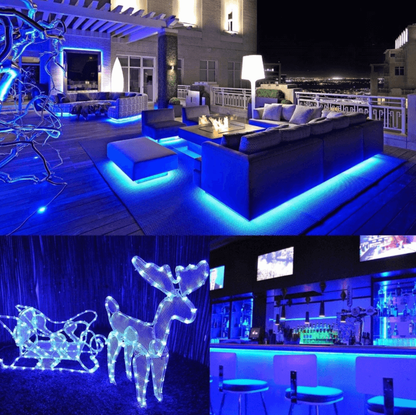 Instalatie furtun, interior - exterior, 20m, 8 jocuri lumini 220V, diverse culori